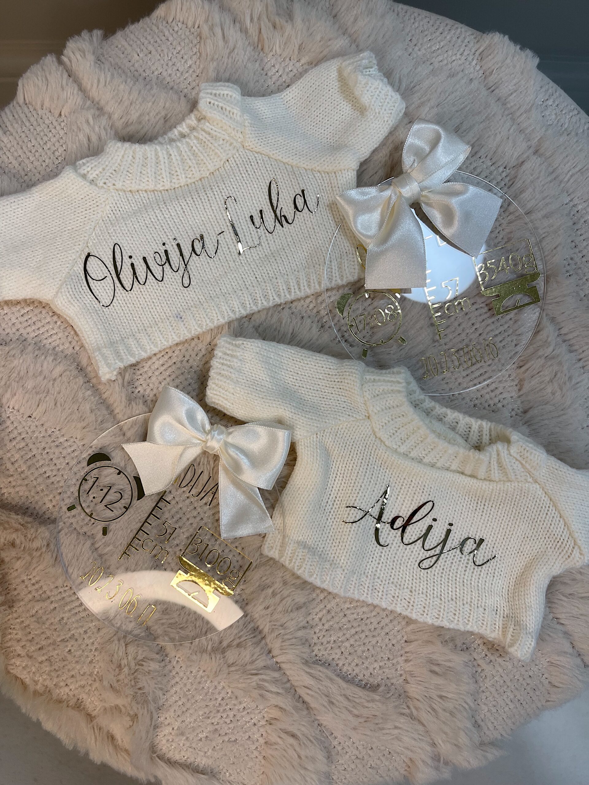 Personalizuotas meškiukas kūdikio dovana - Image 3