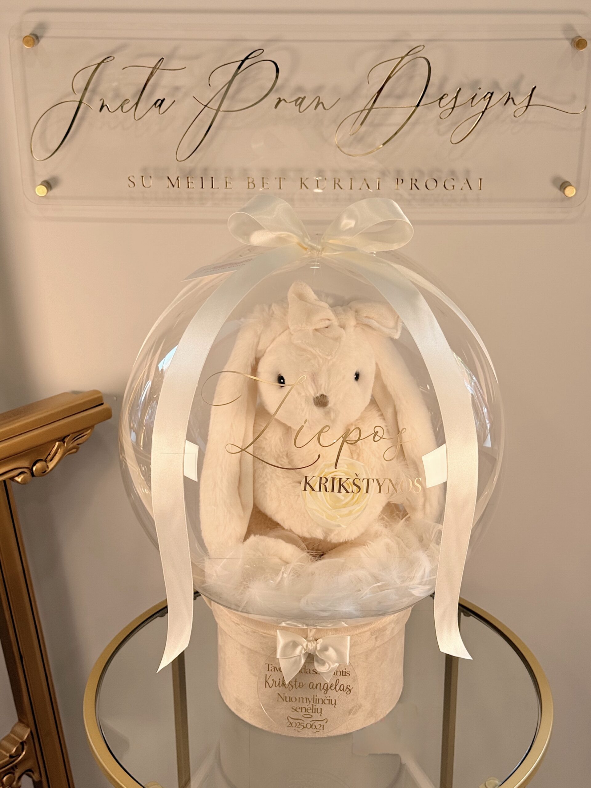 Krikštynų dovana “Zuikis” dovanų dėžutė